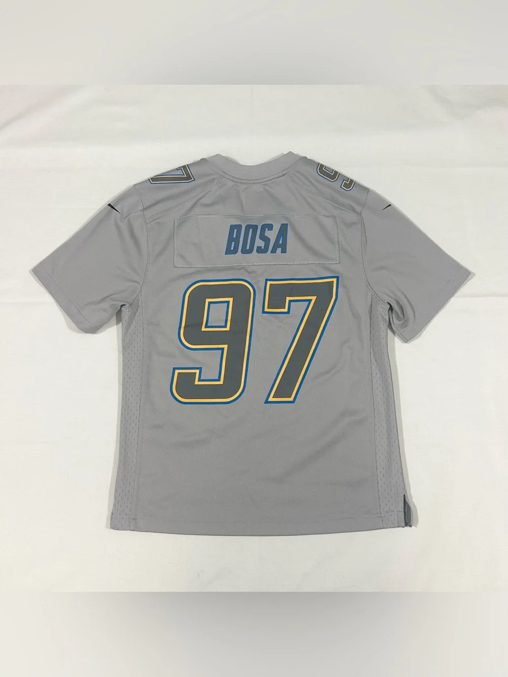 NFL Los Angeles Chargers #97 BOSA Youth Medium Football Atmosphere Jersey Gray